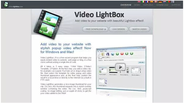 Video Lightbox
