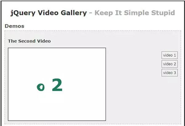 jQuery Video Gallery